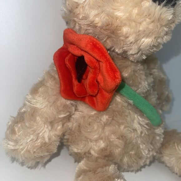 SCENTSY BUDDY, Poppy The Bear Holding Poppy Flower Bow Newborn Nursery Scent - Picture 3 of 9